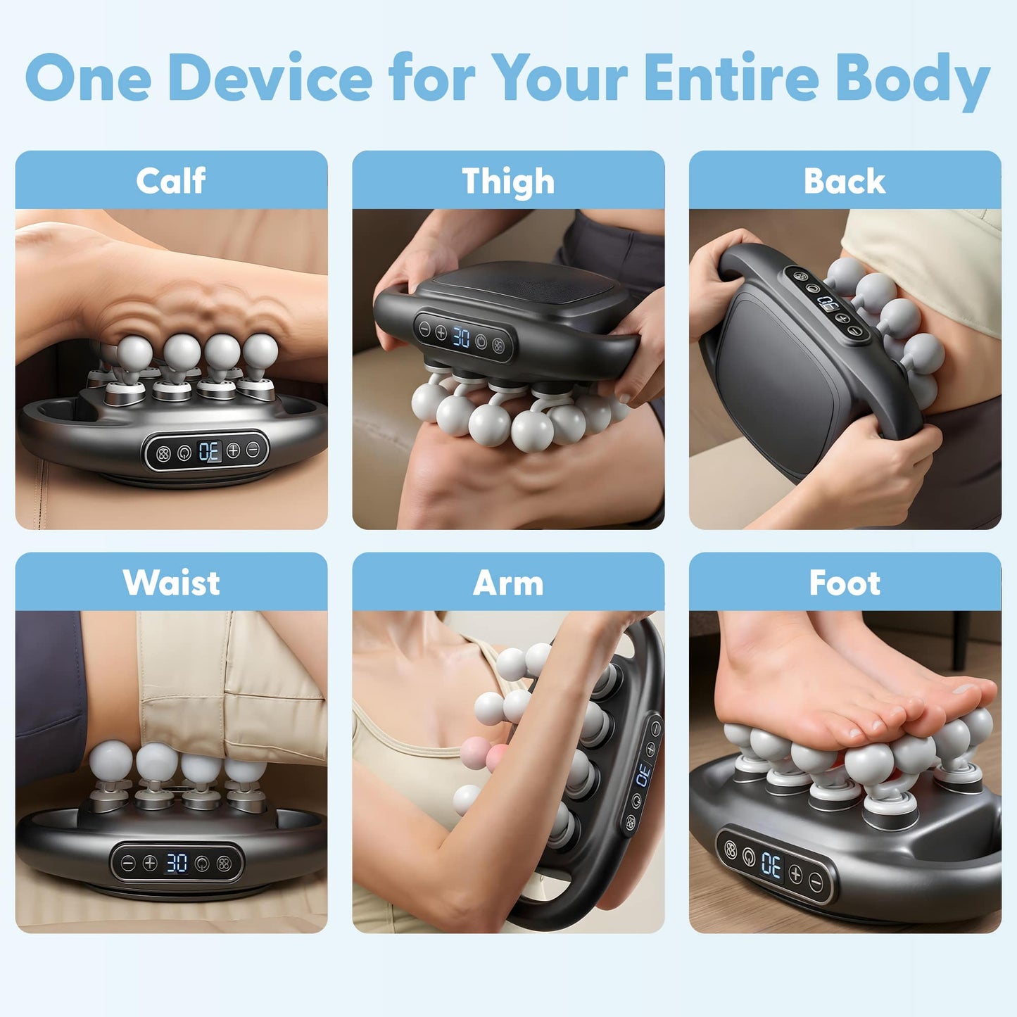 LoomaPulse™ 16-Head Deep Tissue Massager